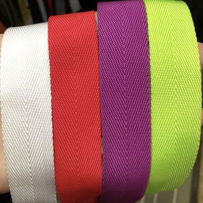 qualidade  Herribone Polypropylene Webbing 20mm 25mm ISO14001 Pp Webbing fábrica