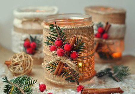 10 Yards Jute Burlap Ribbon Plain Tecido Cut Edge Burlap Ribbon de Natal