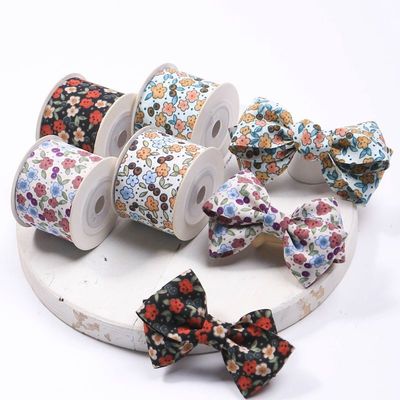 Rolo de fita de tecido de marca de 25 mm personalizado Eco Friendly OEM / ODM Serviço de fita de padrão impresso