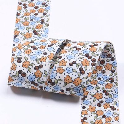Rolo de fita de tecido de marca de 25 mm personalizado Eco Friendly OEM / ODM Serviço de fita de padrão impresso