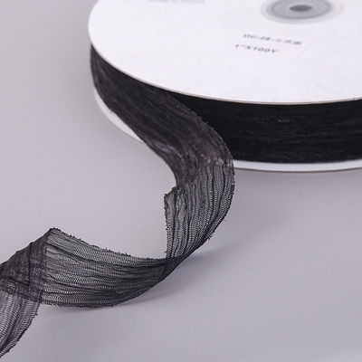 Embalagem de presentes 25mm Organza Coréia 2,5cm Sheer Wired Ribbon