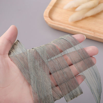Embalagem de presentes 25mm Organza Coréia 2,5cm Sheer Wired Ribbon