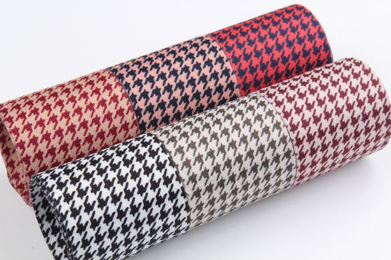 40 mm Dupla Face Polyester Hound Stooth Faixa para Faixa Arco de Fabricação e Decoração de Vestuário