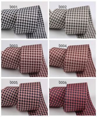 40 mm Dupla Face Polyester Hound Stooth Faixa para Faixa Arco de Fabricação e Decoração de Vestuário