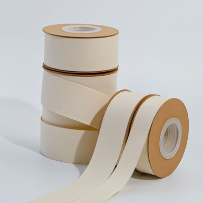Faixa de algodão branco natural de 10 mm-32 mm 100% de algodão tecido