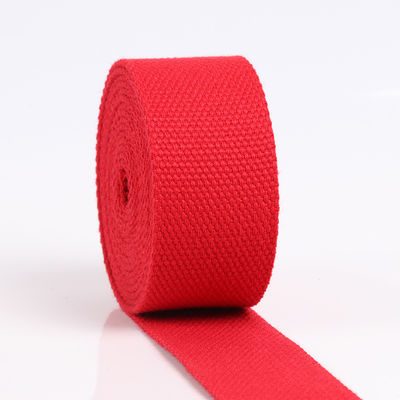 Faixa de algodão de poliéster marrom-vermelho para sacos e malas