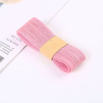 Lente de barbante de jute verde-vermelho de uso múltipla Lente de barbante fina