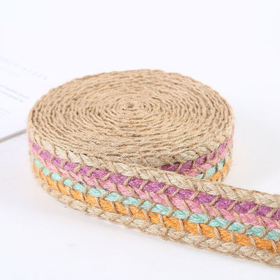 Fios de borracha de jute retrô de ouro