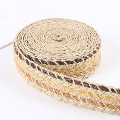 Fios de borracha de jute retrô de ouro