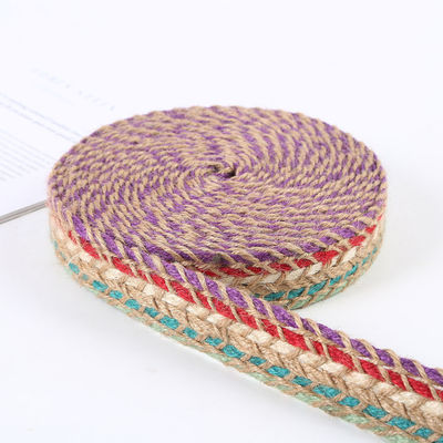 Fios de borracha de jute retrô de ouro