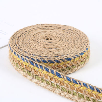 Fios de borracha de jute retrô de ouro