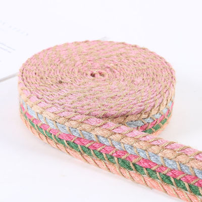 Fios de borracha de jute retrô de ouro