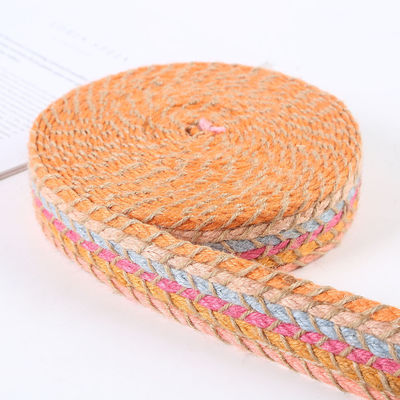 Fios de borracha de jute retrô de ouro