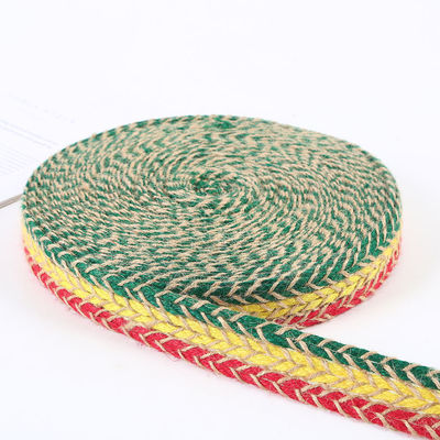 Fios de borracha de jute retrô de ouro