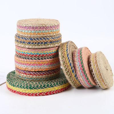 Fios de borracha de jute retrô de ouro