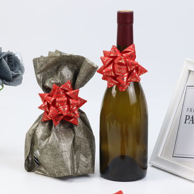 Estrela de Ouro Presente Faixa Arco Vinho Vermelho Presente Embalagem Faixa Arcos