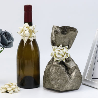 Estrela de Ouro Presente Faixa Arco Vinho Vermelho Presente Embalagem Faixa Arcos