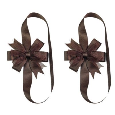 Flores de fita de cetim de poliéster personalizadas para decoração de festas
