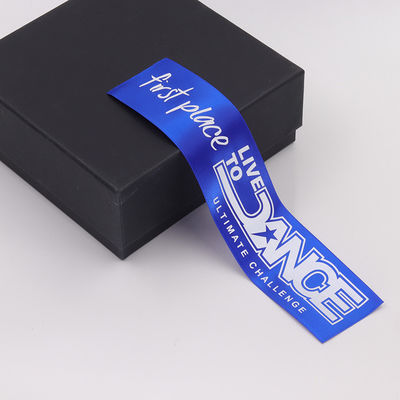 Medalha de Prêmio Verde Azul Faixa Poliéster Satin Faixas de Medalha Personalizadas