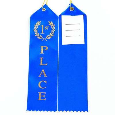 Medalha de Prêmio Verde Azul Faixa Poliéster Satin Faixas de Medalha Personalizadas