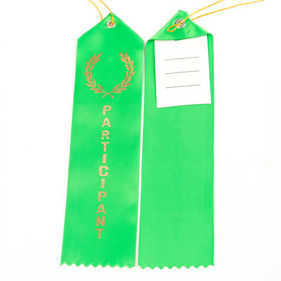 Medalha de Prêmio Verde Azul Faixa Poliéster Satin Faixas de Medalha Personalizadas