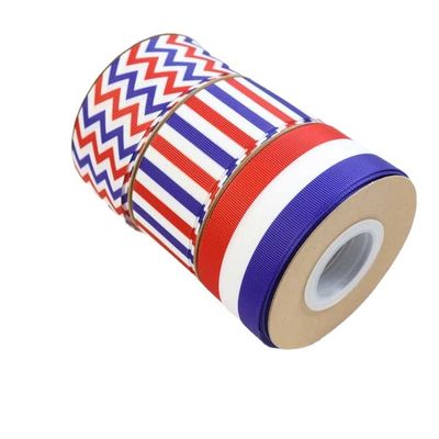 Tinta Impressa Fita de Poliéster Grosso Grain pelo Yard Logotipo personalizado
