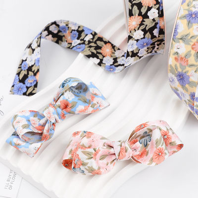 Floral Blossom Impressed Cotton Ribbon 25mm Personalizado Gift Ribbon