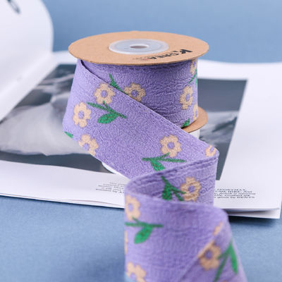 OEM Blossom Flower Art Tela Impressa 40mm Tela Personalizada Com Logotipo