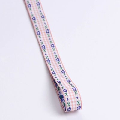 7mm-38mm fita bordada azul ISO9001 fita floral bordada