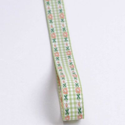 7mm-38mm fita bordada azul ISO9001 fita floral bordada
