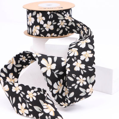 Floral personalizado Grosgrain fita fita de borda de tecido fita para embalagem de presente