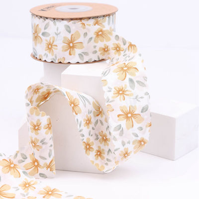 Floral personalizado Grosgrain fita fita de borda de tecido fita para embalagem de presente