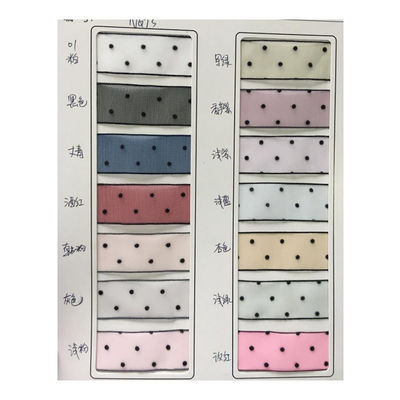 10mm-60mm Dot Velvet Wired Ribbon Embroidery duplo lado de veludo