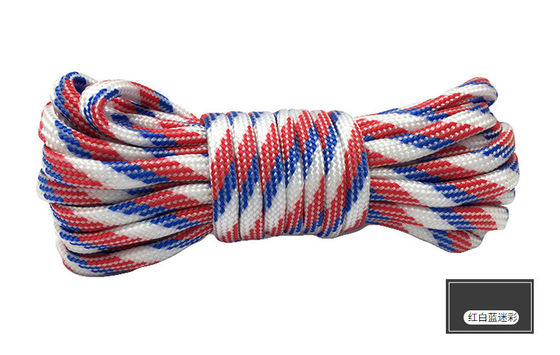 Cordas de nylon de cor laranja ISO9001 Cordas de poliéster de trança dupla