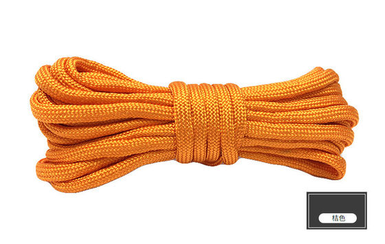 Cordas de nylon de cor laranja ISO9001 Cordas de poliéster de trança dupla