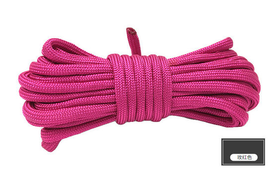 Cordas de nylon de cor laranja ISO9001 Cordas de poliéster de trança dupla