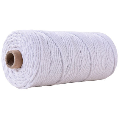Corda de Nylon de 3 fios verdes 3 mm Macrame Corda de algodão trançada