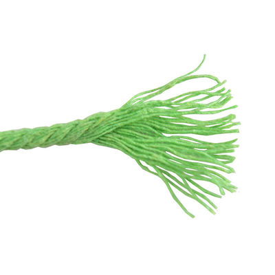 Corda de Nylon de 3 fios verdes 3 mm Macrame Corda de algodão trançada