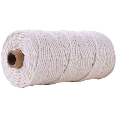 Corda de Nylon de 3 fios verdes 3 mm Macrame Corda de algodão trançada