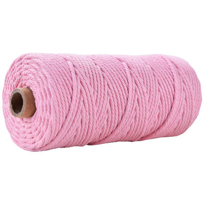Corda de Nylon de 3 fios verdes 3 mm Macrame Corda de algodão trançada