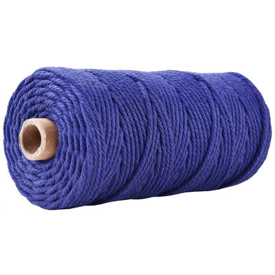 Corda de Nylon de 3 fios verdes 3 mm Macrame Corda de algodão trançada