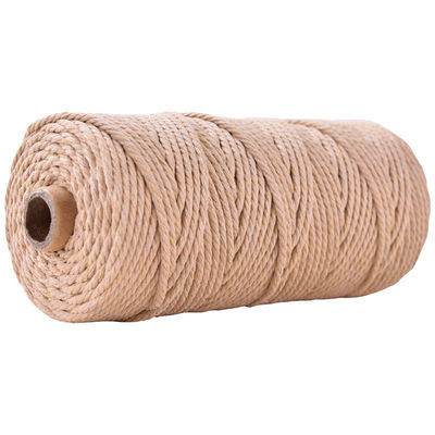 Corda de Nylon de 3 fios verdes 3 mm Macrame Corda de algodão trançada
