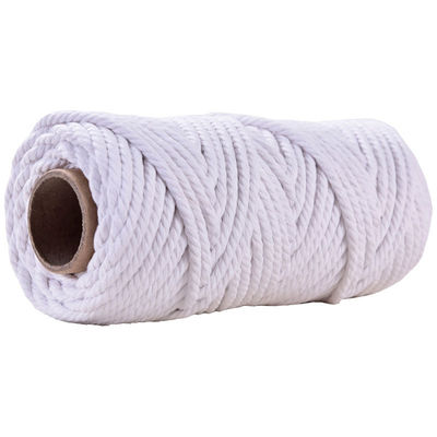 50m Corda de Macrame Rosa em Pó 5mm ISO9001 Corda de algodão rosa 3 fios
