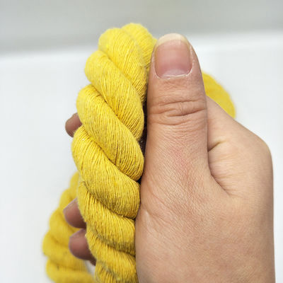 Rosa 20 mm Cordão de algodão torcido ISO14001 3 cordões de macrame