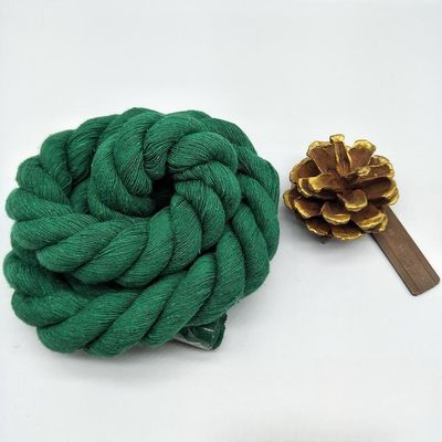 Rosa 20 mm Cordão de algodão torcido ISO14001 3 cordões de macrame