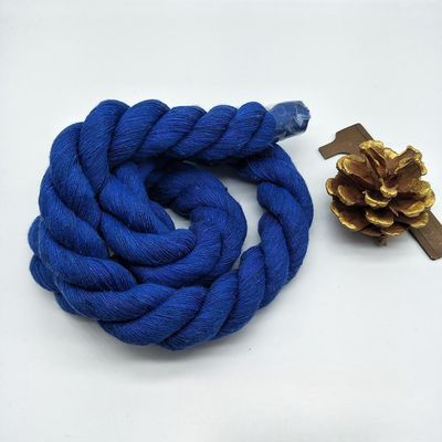Rosa 20 mm Cordão de algodão torcido ISO14001 3 cordões de macrame