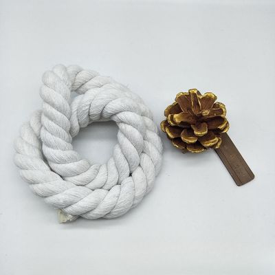 Rosa 20 mm Cordão de algodão torcido ISO14001 3 cordões de macrame