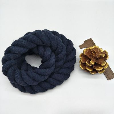 Rosa 20 mm Cordão de algodão torcido ISO14001 3 cordões de macrame
