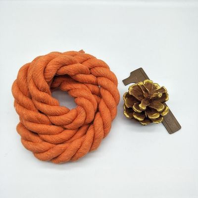 Rosa 20 mm Cordão de algodão torcido ISO14001 3 cordões de macrame