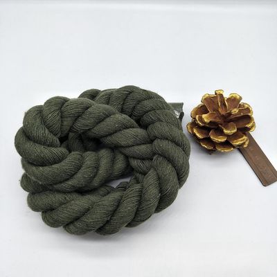 Rosa 20 mm Cordão de algodão torcido ISO14001 3 cordões de macrame